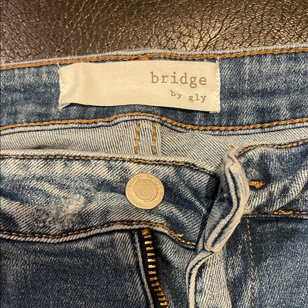 Stylish Blue Distressed Flare Jeans - Picture 2 of 5